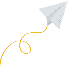Illustration of paper airplane